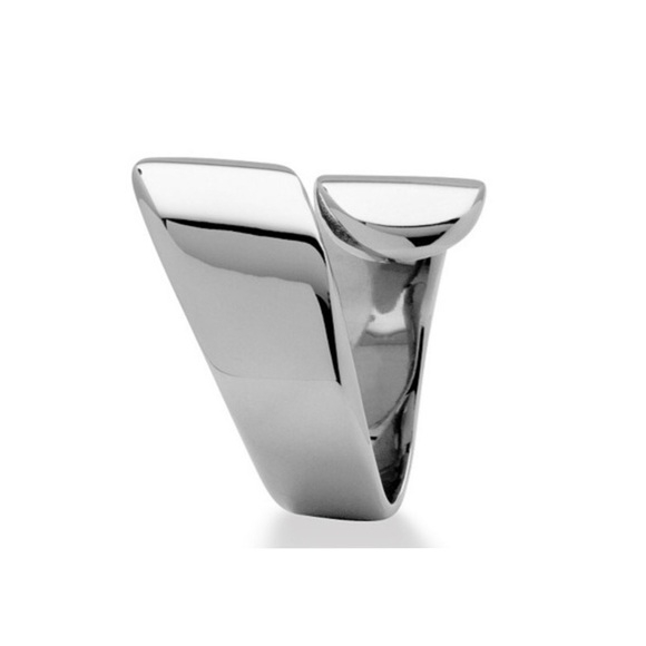 Beautiful stainless steel ring with a dust bag.NWT - Picture 3 of 5